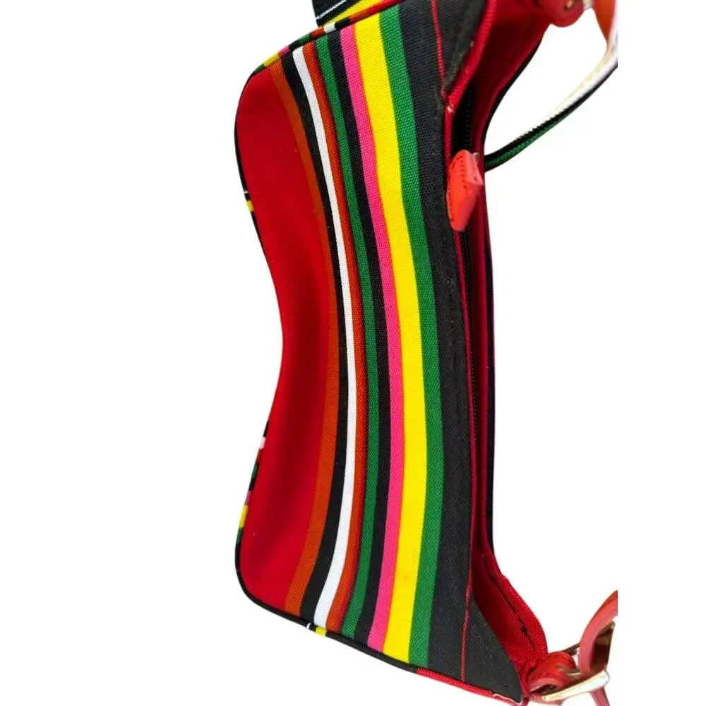 Vtg Y2K Kate Spade Rainbow Shoulder Purse Baguette Bag & a belt bag Look Alike - Picture 6 of 10